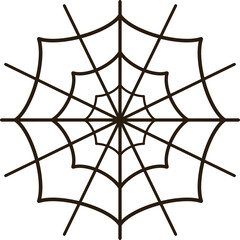 Obraz premium Spider web with black lines