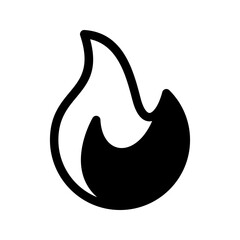 Fire Icon Vector Symbol Design Illustration