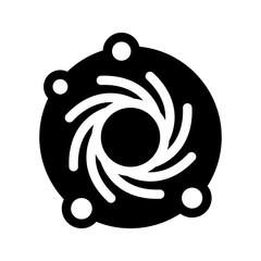 Blackhole Icon Vector Symbol Design Illustration