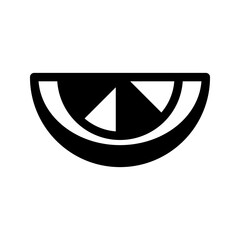 Orange Peel Icon Vector Symbol Design Illustration