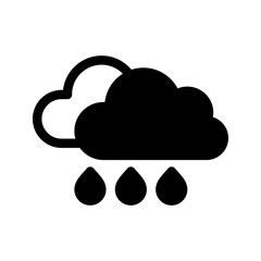 Rain Icon Vector Symbol Design Illustration