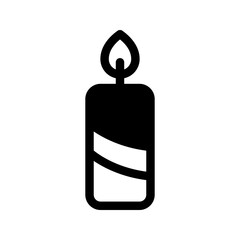 Candle Icon Vector Symbol Design Illustration