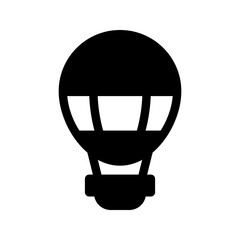Hot Air Balloon Icon Vector Symbol Design Illustration