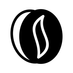 Coffee Bean Icon Vector Symbol Design Illustration