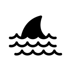 Sharkfins Icon Vector Symbol Design Illustration