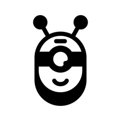 Alien Head Icon Vector Symbol Design Illustration