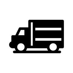 Transportation Truck Icon Vector Symbol Design Illustration