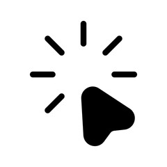 Click Icon Vector Symbol Design Illustration