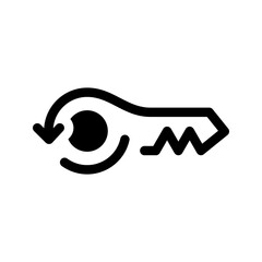 Key Icon Vector Symbol Design Illustration