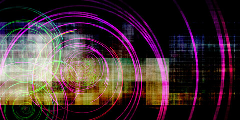 Futuristic Gaming Interface Background With Dynamic Elements