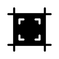 Frame Icon Vector Symbol Design Illustration