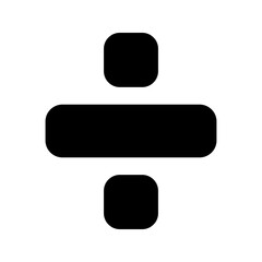 Divide Icon Vector Symbol Design Illustration