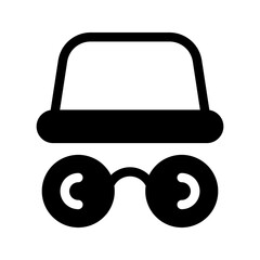 Incognito Icon Vector Symbol Design Illustration