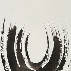 abstract painting drawn with a brush, rough lines drawn with ink and brush, drawing of rough lines painted with a brush