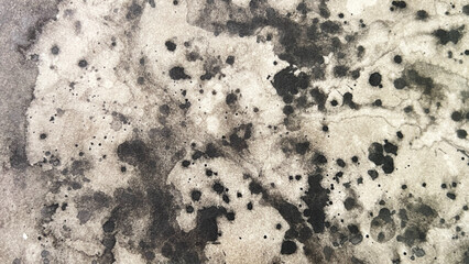 ink and brush dripping inspired by space, hand-drawn banner-sized drawing, abstract patterns reflected on water