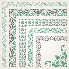Decorative seamless border