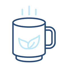 Tea Icon Color Outline Style. Vector Illustration Design