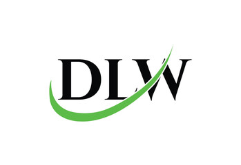 DLW Letter Modern  Monogram Logo | Minimal monogram initials vector logo Design.