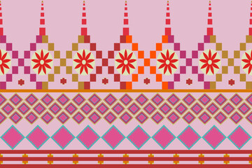 seamless pattern with colorful ribbons