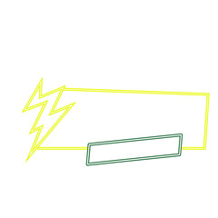 Neon Flash Sale Frame Banner