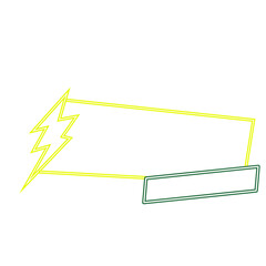 Neon Flash Sale Frame Banner