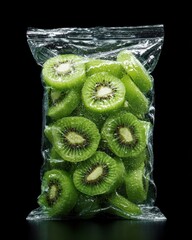 Bright Green Candy Slices in Bag