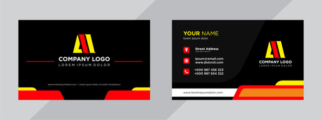 Professional corporate business card template