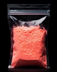 Bright Pink Powder in Resealable Plastic Bag