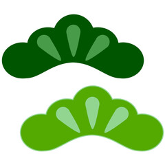 年賀状に使える松飾のイラスト素材