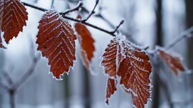red maple leaves