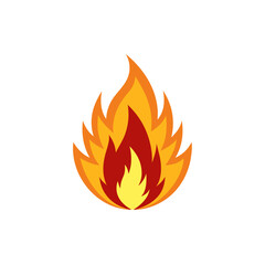 Illustration of a stylized flame design on transparent background