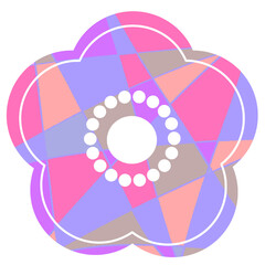 年賀状に使える梅の花のイラスト素材3