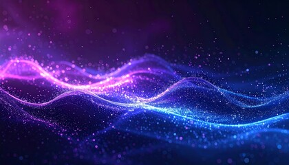 Abstract dark blue background with glowing stars