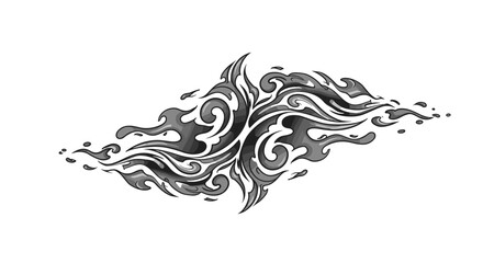 Fototapeta premium Abstract Swirl Pattern Design with Flowing Shapes and Smoke-like Texture