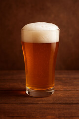 Golden Beer Images, Refreshing Golden Beer in a Classic Pint Glass”