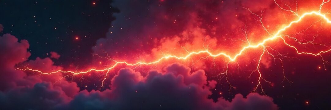 Powerful Electricity Arc Vibrant Energy Surge in Darkness, Symbolizing Untamed Power and Fearless Innovation