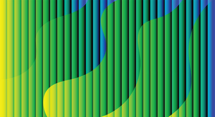 Abstract colorful vertical lines with a flowing wave of vibrant shades. © HaqueMukul