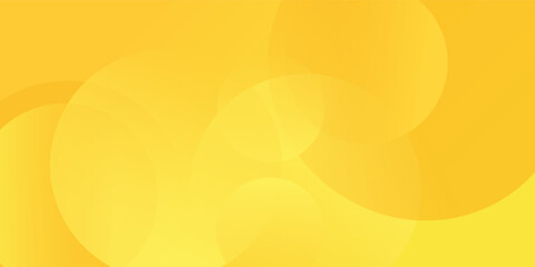 Bright yellow abstract background with soft gradient circular shapes. Modern warm sunshine concept for banner, poster, website, summer design, energy template, cheerful minimalist geometric art. Eps10