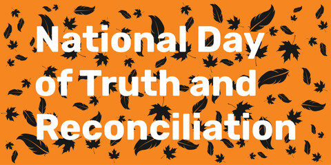 Every Child Matters Logo banner. National Day of Truth and Reconciliation background