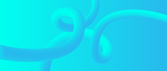 Abstract turquoise background with flowing curved lines creating a modern and smooth design