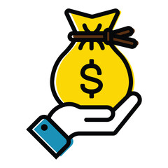 Venture Capital Color Icon Business Funding