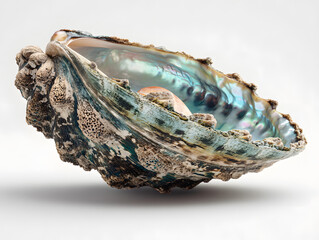 Stunning Abalone Shell with Iridescent Interior and Unique Surface Texture