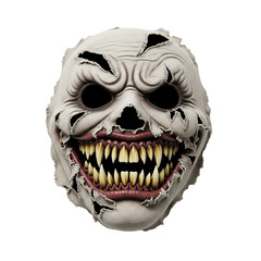 Naklejka premium skull of a vampire with tongue
