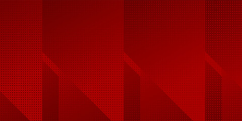 Dark red tech minimal background with abstract stripes and dots. Vector illustration
