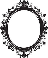 vintage frame with floral ornament
