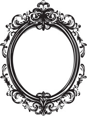 vintage frame with floral ornament