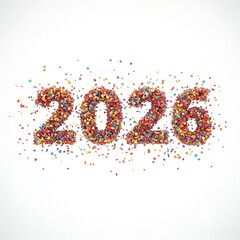 2026 Confetti Illustration