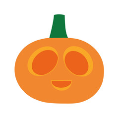 hand drawing jack o lantern illustration