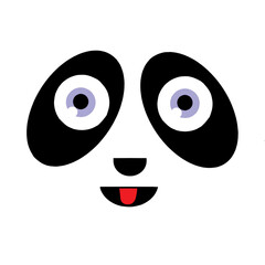cute panda face vector illustration  © Wilda