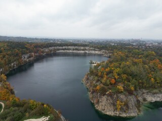 Zakrzówek - Kraków - Polska - widok z drona